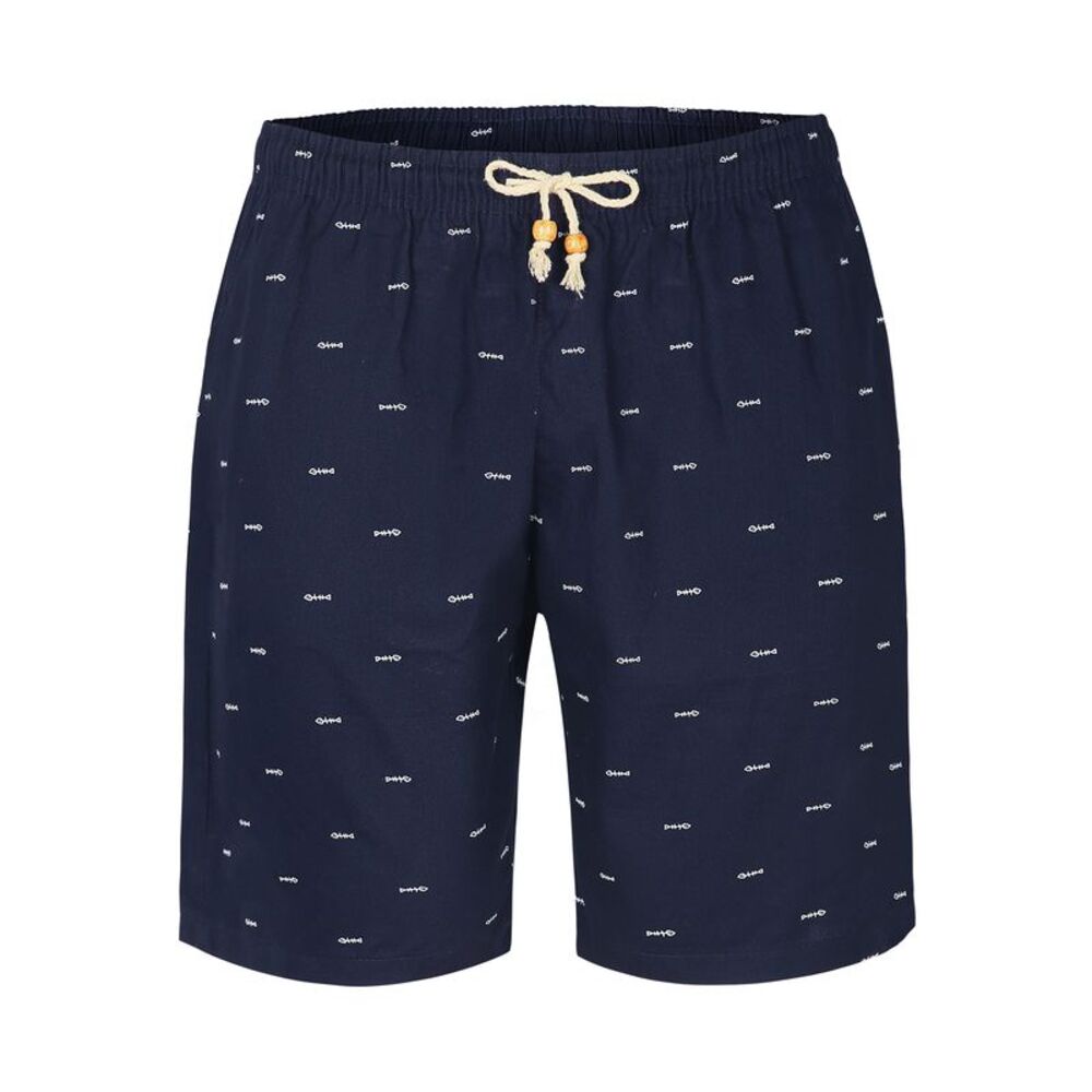 Summer Swim Elastic Waistband Drawstring Pockets Patterned Beach Board Shorts